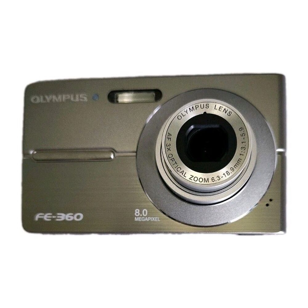 Olympus FE-360 8MP digital camera, 3x optical zoom BUNDLE  Works Great